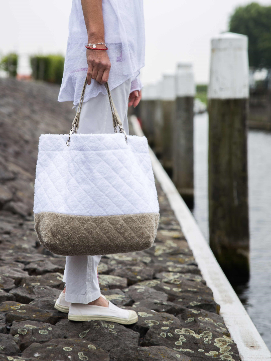 Petit Sac Cabas "Blanc-Beige" – Image 2